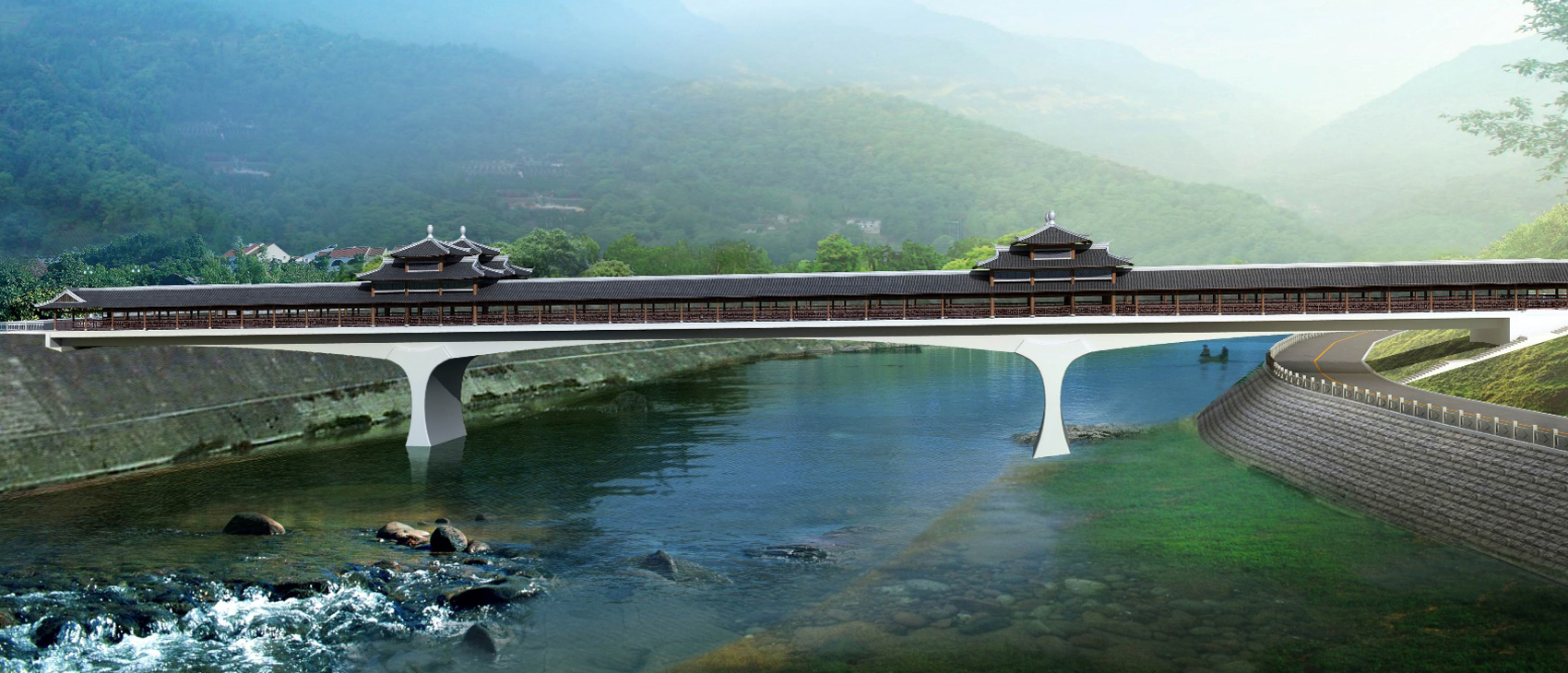 四川省平武縣涪江南橋